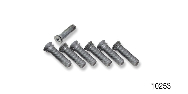 10253 - Danchuk 1955-1957 Chevy Door Striker Screw Set, 2-Door & 1956-1962 Corvette
