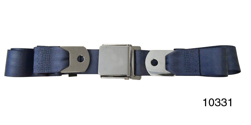 10331 - 55-57 Seat belt, one person set, front, blue