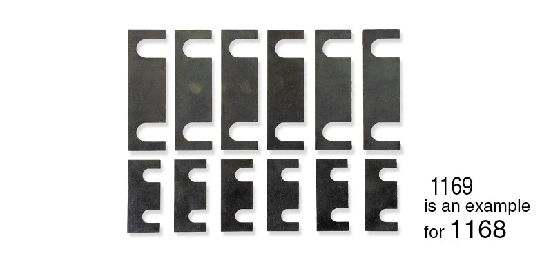 1168 - Danchuk 1955-1956 Chevy Radiator Support to Fender Shim Kit