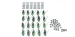 Load image into Gallery viewer, 264 - Danchuk 1957 Chevy Moulding Clip Set, Bel Air & 210 Long Lower Quarter Panel