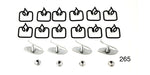 Load image into Gallery viewer, 265 - Danchuk 1957 Chevy Moulding Clip Set, Bel Air & 210, 4-Door Adapter Set