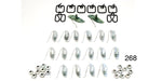 Load image into Gallery viewer, 268 - Danchuk 1956 Chevy Moulding Clip Set, Bel Air Front Fender