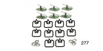 Load image into Gallery viewer, 277 - Danchuk 1956 Chevy Moulding Clip Set, 210 4-Door Adapter