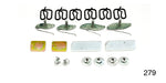 Load image into Gallery viewer, 279 - Danchuk 1955 Chevy Moulding Clip Set, Bel Air exc. Nomad, Door