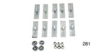 Load image into Gallery viewer, 281 - Danchuk 1955 Chevy Moulding Clip Set, Bel Air exc. Nomad, Quarter Panel Paint Divider