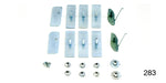 Load image into Gallery viewer, 283 - Danchuk 1955 Chevy Moulding Clip Set, 210 Door & Quarter Panel Paint Divider