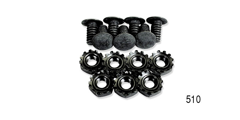 510 - Danchuk 1955-1956 Chevy Top of Grille Bolt Set (Fake Rivet Head)