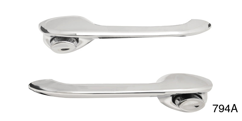 794a - Danchuk 1955-1957 Chevy Outside Door Handle Assembly, Sedan, Nomad, Wagon Front and Rear and 4-Door Hardtop Front Doors (Best)
