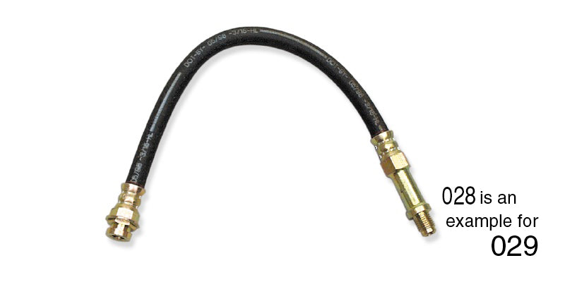 029 - 1955-1957 Chevy Flexible Brake Hose, Rear