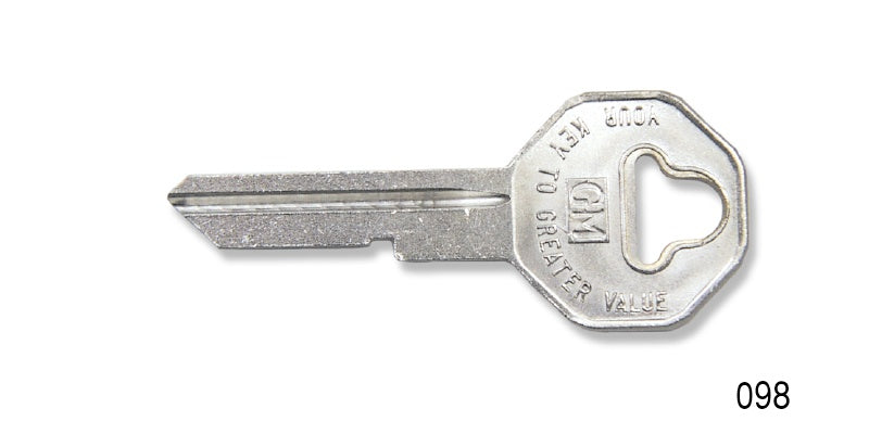 098 - 1955-1957 Chevy Ignition and Door Key Blank, Uncut