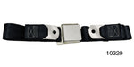 Load image into Gallery viewer, 10329 - 1955-1957 Chevy Driver Quality Front Seat Belt Set, Black
