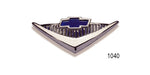 Load image into Gallery viewer, 1040 - Danchuk 1955-1956 Chevy Horn Cap Emblem with Clips, 210, V8
