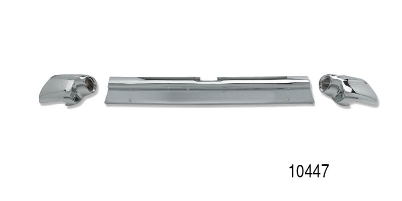 10447 - CLR - 1957 Chevy 3-Piece Rear Bumper, Hardtop, Sedan and Convertible (OS)