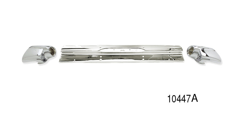 10447a - CLR - 1957 Chevy 3-Piece Rear Bumper, Nomad and Wagon (OS)