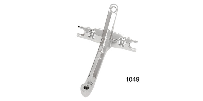 1049 - Danchuk 1955-1957 Chevy Chrome Inside Mirror Supports, All Models ex. Convertible