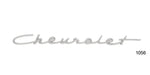 Load image into Gallery viewer, 1056 - Danchuk 1957 Chevy _Chevrolet_ Chrome Dash Script Emblem, 210 and 150 (Best)
