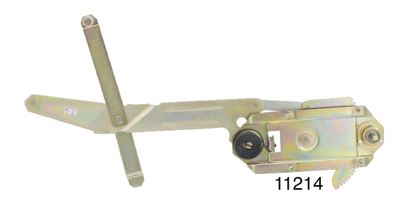 11214 - CLR - 1955-1957 Chevy Front Window Regulator, Driver Side, 2-Door Hardtop and Convertible