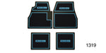Load image into Gallery viewer, 1319 - Danchuk 1955-1957 Chevy Custom Carpet Floor Mats, Blue with Bel Air Logo
