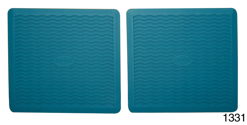 1331 - Danchuk 1955-1956 Chevy Factory Accessory Floor Mats, Turquoise