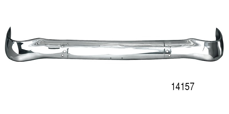 14157 - 1955 Chevy 1-Piece Front Chrome Bumper (OS)