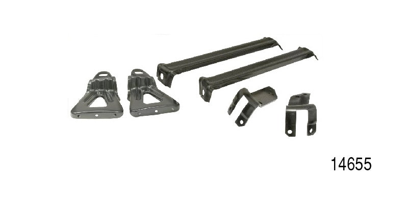 14655 - 1955 Chevy Front Bumper Bracket, Complete Set, OE Style, 6 Piece