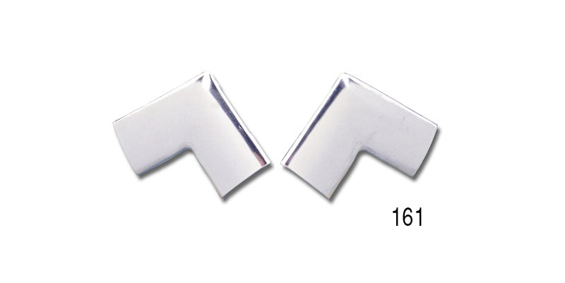 161 - Danchuk 1955-1957 Chevy Rear Window Corner Mouldings, 2-Door Hardtop