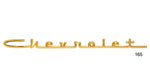 Load image into Gallery viewer, 165 - Danchuk 1957 Chevy Gold _Chevrolet_ Script, Bel Air 6 Cylinder, 15_
