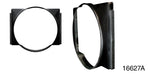 Load image into Gallery viewer, 16627a - Danchuk 1955-1957 Steel Fan Shroud, Black Powder Coated, V8 Using V8 Core Support and 11236 Conversion Brackets
