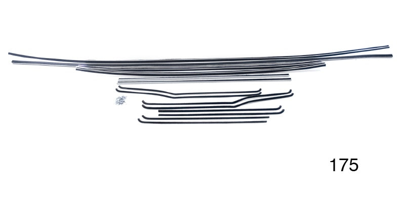 175 - Danchuk 1955-1957 Chevy Window Fur Channel Weatherstrip Kit, 4-Door Sedan (Best) (OS)