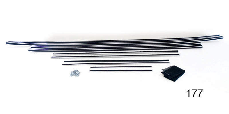 177 - Danchuk 1955-1957 Chevy Window Fur Channel Weatherstrip Kit, Nomad (Best) (OS)