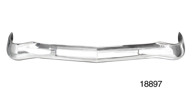 18897 - Danchuk 1956 Chevy 1-Piece Smoothie Front Chrome Bumper, Driver Quality (OS)