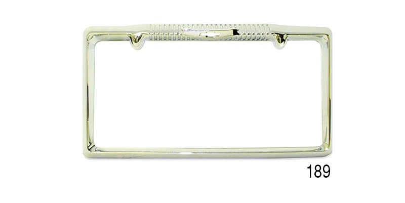 189 - Danchuk 1957 Chevy License Plate Frame, Bel Air, Gold