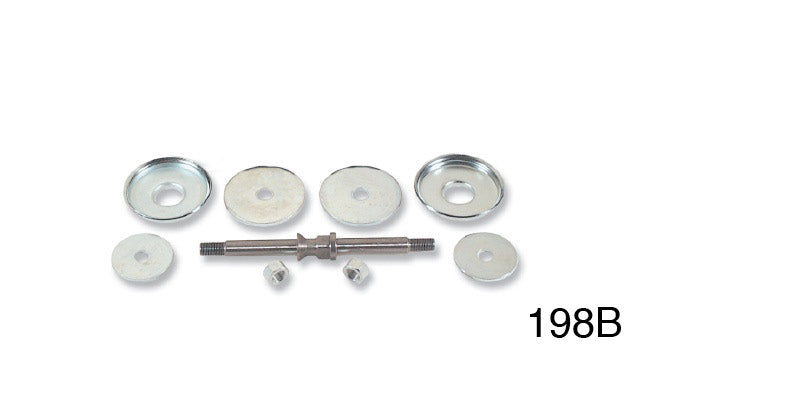 198B - Danchuk 1955-1957 Chevy Motor Mount Washers & Shafts Kit, V8 And 6 Cylinder