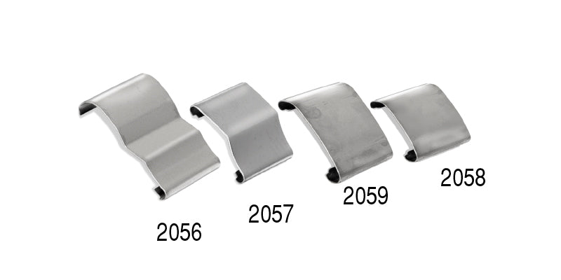 2057 - Danchuk 1955-1957 Chevy Upper Front Windshield Moulding Connector exc. 1955 150 and 1955-1957 Convertible (Best)