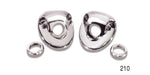 Load image into Gallery viewer, 210 - Danchuk 1957 Chevy Windshield Wiper Escutcheons
