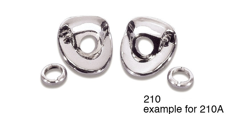 210a - Danchuk 1955-1956 Chevy Windshield Wiper Escutcheons (exc. 1955-150)