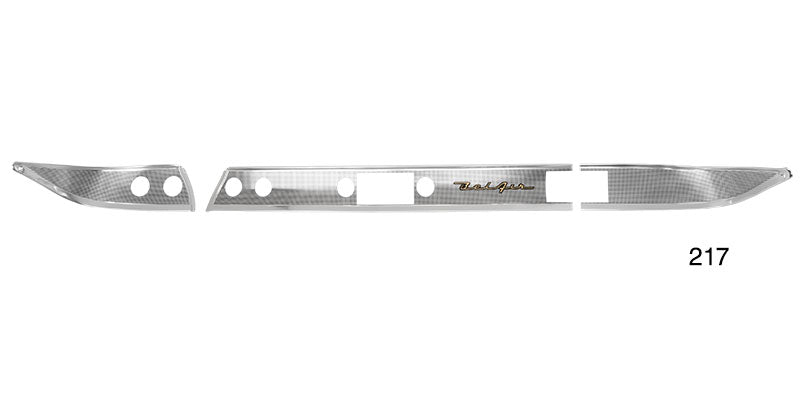 217 - Danchuk 1957 Chevy Dash Trim Set, Bel Air