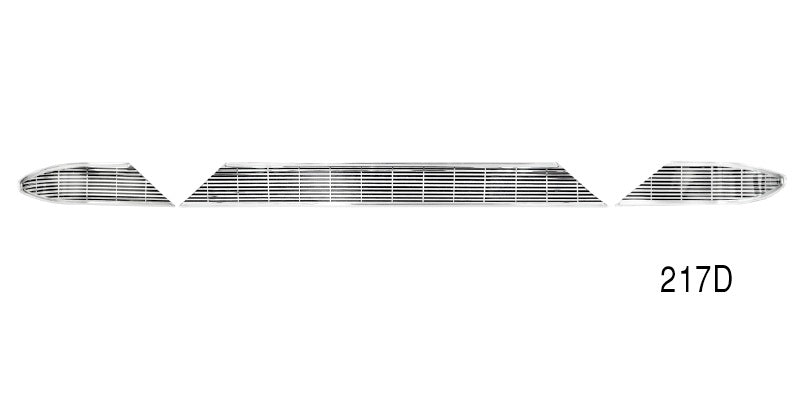 217d - Danchuk 1956 Chevy Dash Trim Set, No Holes