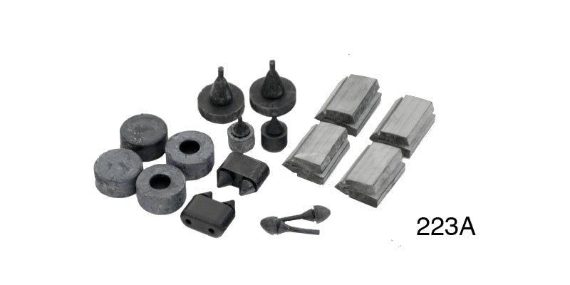 223a - Danchuk 1955-1957 Chevy Rubber Bumper Kit, 4-Door Hardtop