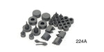 Load image into Gallery viewer, 224a - Danchuk 1955-1957 Chevy Rubber Bumper Kit, 4-Door Sedan
