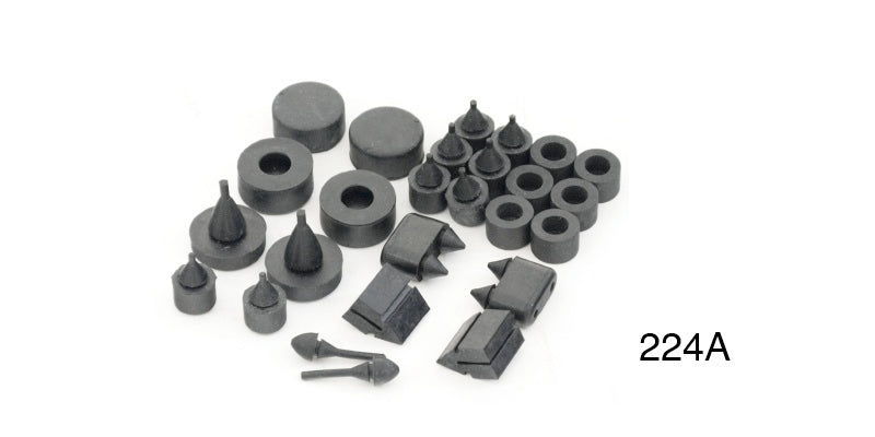 224a - Danchuk 1955-1957 Chevy Rubber Bumper Kit, 4-Door Sedan