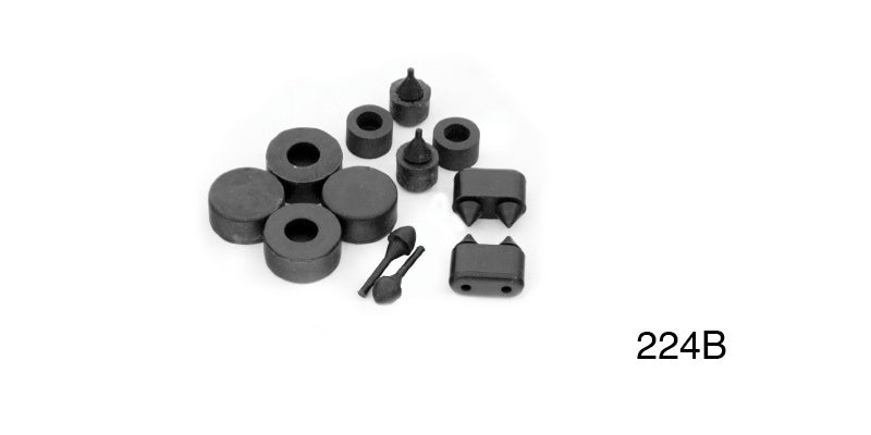 224b - Danchuk 1955-1957 Chevy Rubber Bumper Kit, 2-Door Wagon