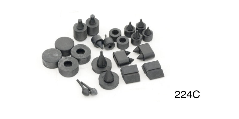 224c - Danchuk 1955-1957 Chevy Rubber Bumper Kit, 4-Door Wagon
