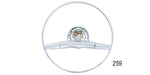 Load image into Gallery viewer, 259 - Danchuk 1957 Chevy Horn Ring Assembly, Bel Air with  Ring, Cap and Emblem
