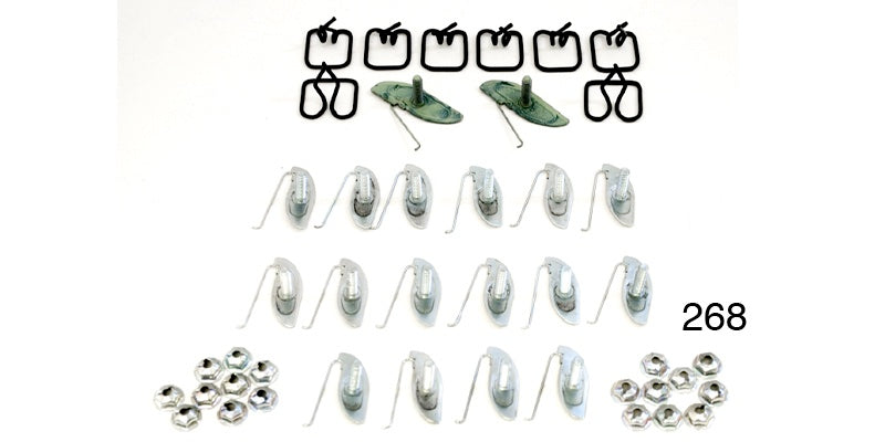 268 - Danchuk 1956 Chevy Moulding Clip Set, Bel Air Front Fender