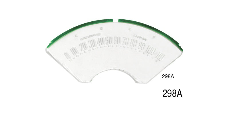 298a - Danchuk 1955-1956 Chevy Speedometer Dash Lens, Standard & Automatic