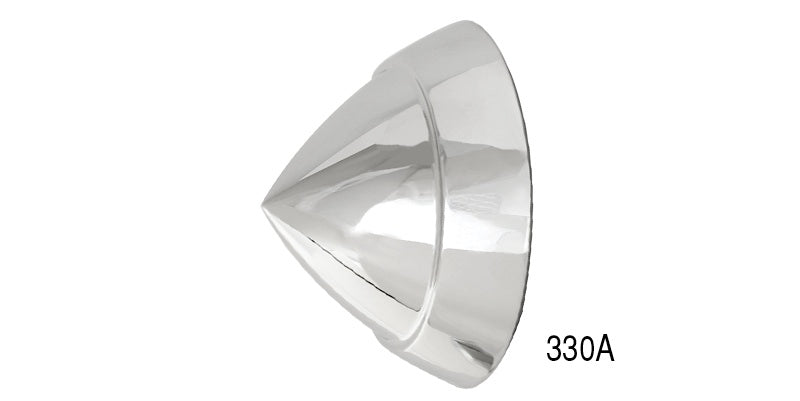 330A - Danchuk 1957 Chevy Chrome Bumper Bullets, Original Style, Pair