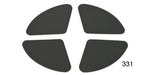 Load image into Gallery viewer, 331 - Danchuk 1957 Chevy Rear Bumper End Insert Decals, Set
