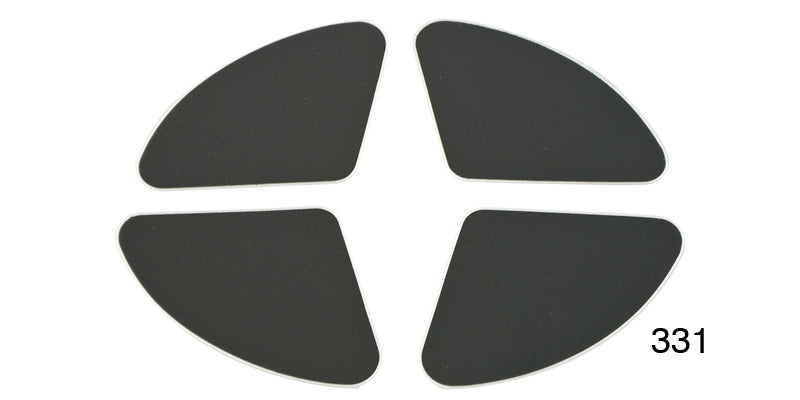 331 - Danchuk 1957 Chevy Rear Bumper End Insert Decals, Set