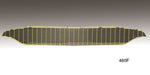 Load image into Gallery viewer, 460f - Danchuk 1957 Chevy Bel Air Gold Grille, Custom for Smoothie Style Bumper with Grille Bar Delete (OS)
